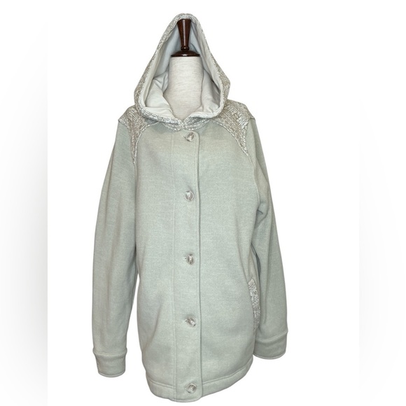 Patagonia Jackets & Blazers - Patagonia Better Sweater Icelandic Cozy Hooded Button-Up Jacket in Cream Large